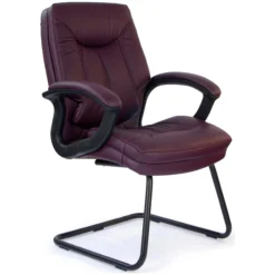 Madrid Leather Faced Visitor Chair -Office Chair Sales 001000
