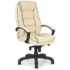 Cream Rome Leather Faced Manager Chair