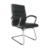 Formosa Enviro Leather Cantilever Chair Black