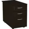 NEXT DAY Eclipse Black Desk High Pedestals