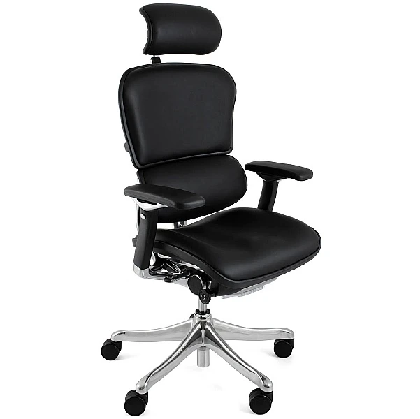 Ergohuman Plus Luxury Leather Office Chair (With Headrest) 1 Ergohuman Plus Luxury Leather Office Chair (With Headrest)
