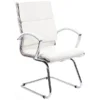 Formosa Enviro Leather Cantilever Chair White