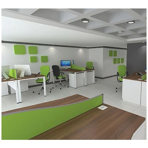 Presence Narrow Desk High Pedestals 1 Presence Narrow Desk High Pedestals