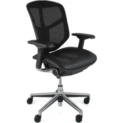 Enjoy Mesh & Leather Office Chairs (Without Headrest)