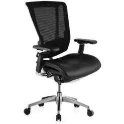 Nefil Ergonomic Mesh & Leather Office Chair (Without Headrest)