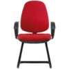 Pledge Topaz High Back Cantilever Visitor Chair