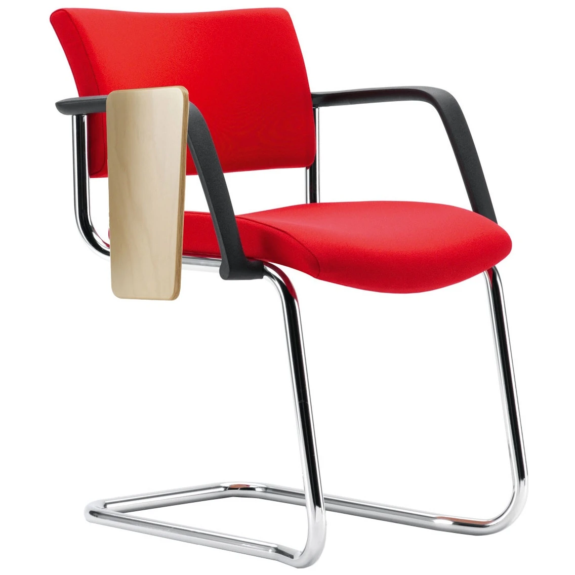 Pledge Arena Square Back Stackable Cantilever Conference Chair 2 Pledge Arena Square Back Stackable Cantilever Conference Chair - Image 2