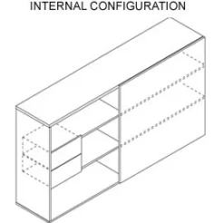 Horizons Sliding Door Storage Cabinet -Office Chair Sales 034470