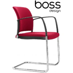 Boss Design Mars Cantilever Visitor Chair Fully Upholstered