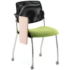 Alina 4 Leg Mesh Back Writing Tablet Chair