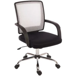 Twist Mesh Back Operator Chair White