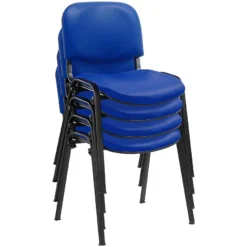 Swift Vinyl Conference Chair Black Frame (Pack Of 4 Chairs) -Office Chair Sales 064399