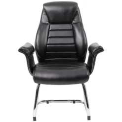 Jersey Executive Leather Faced Office Visitor Armchairs -Office Chair Sales 065239