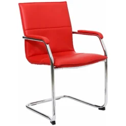 Essence Leather Faced Visitor Chairs - Pack Of 2 -Office Chair Sales 067199