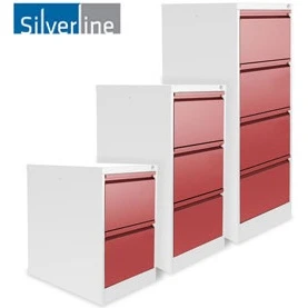 Silverline Two Tone M:Line Filing Cabinets 3 Silverline Two Tone M:Line Filing Cabinets - Image 3