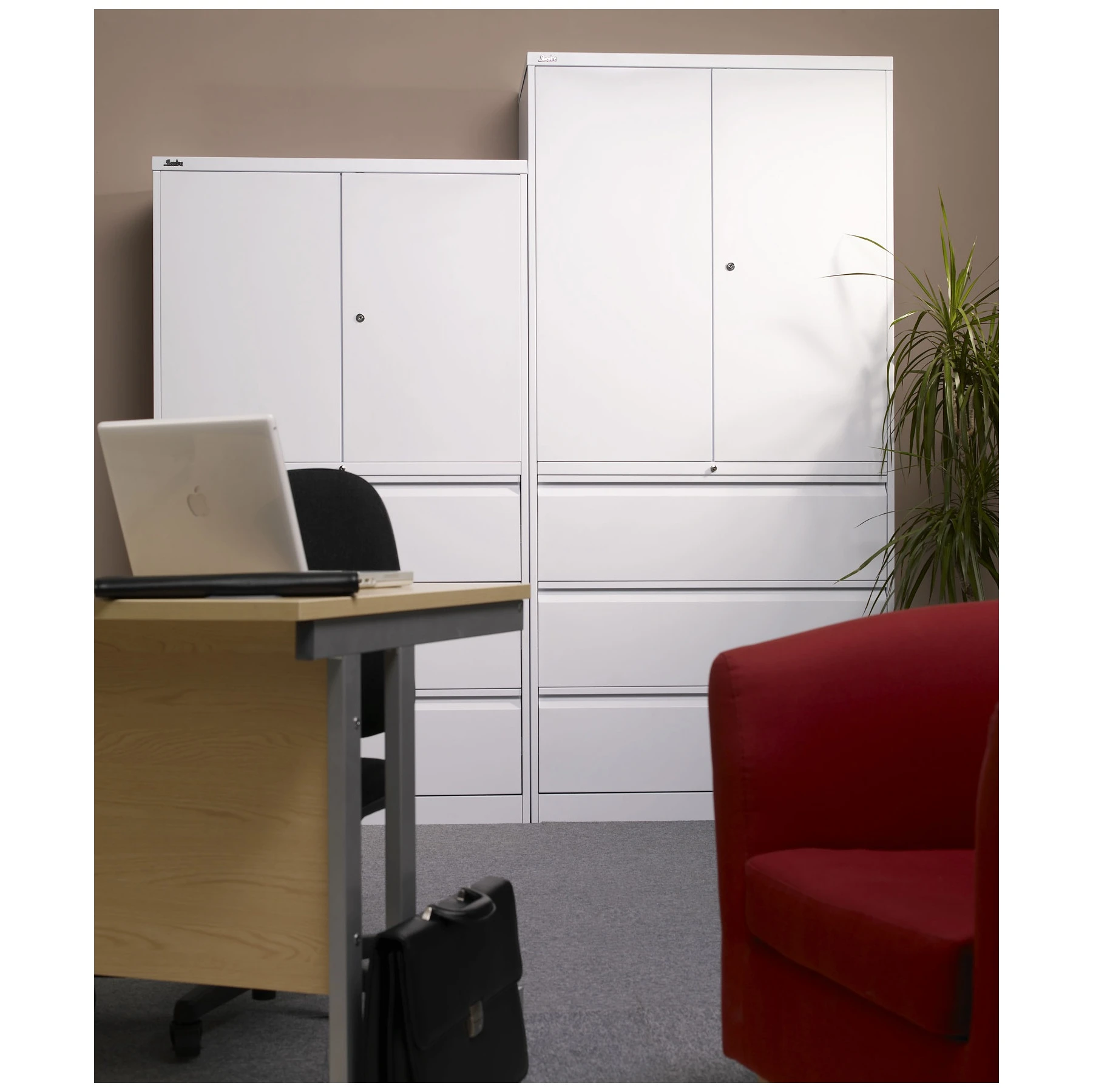 Silverline Combi:Store Cupboard & Drawer Combination Units 2 Silverline Combi:Store Cupboard & Drawer Combination Units - Image 2