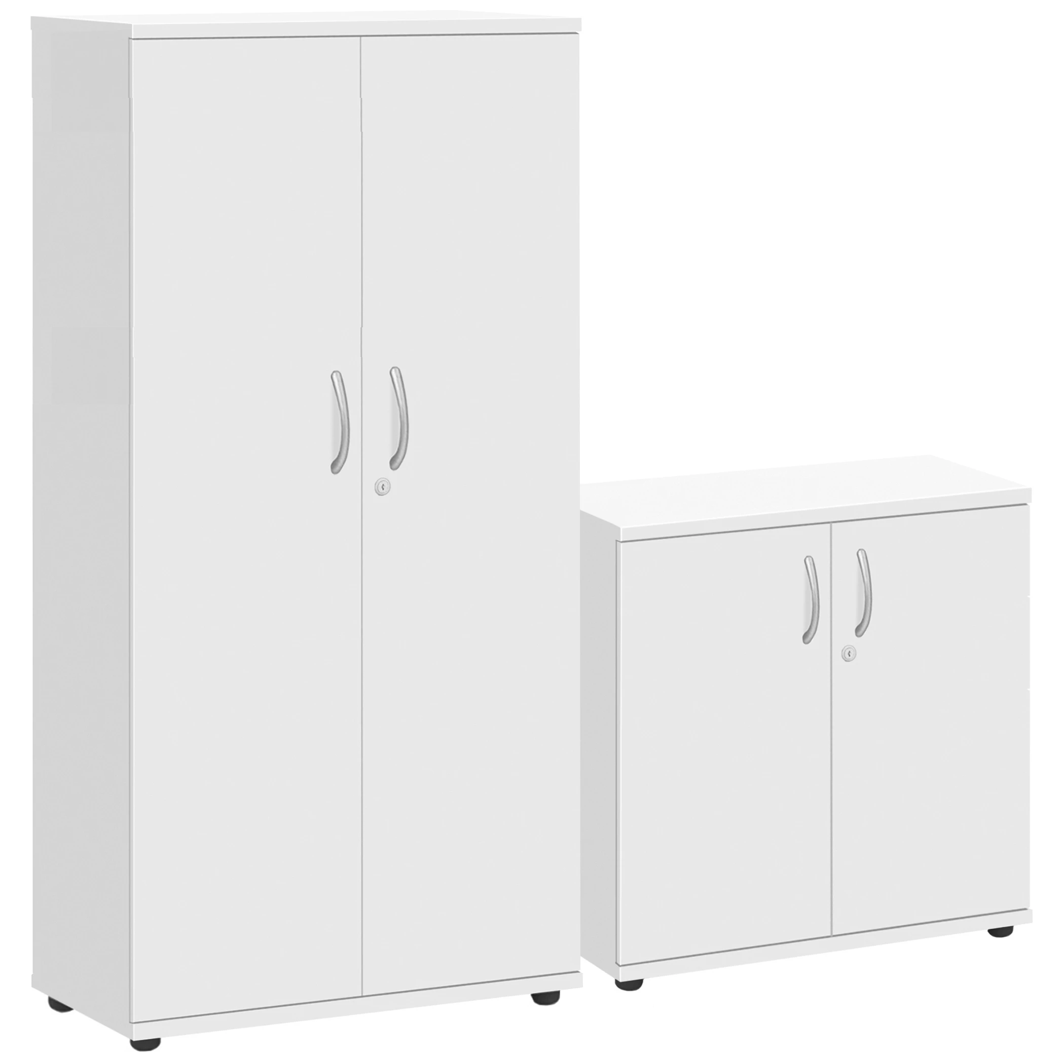 Commerce II White Office Cupboards 1 Commerce II White Office Cupboards