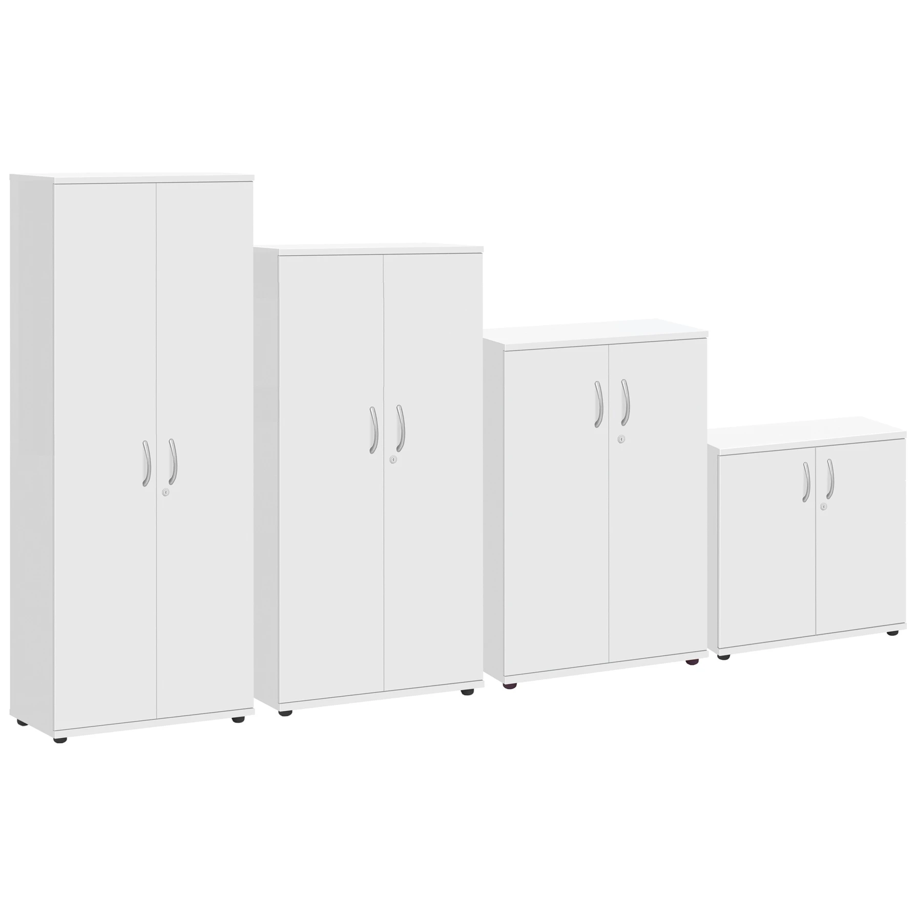 Commerce II White Office Cupboards 2 Commerce II White Office Cupboards - Image 2