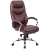 Genoa Top Leather Executive Office Chair Brown