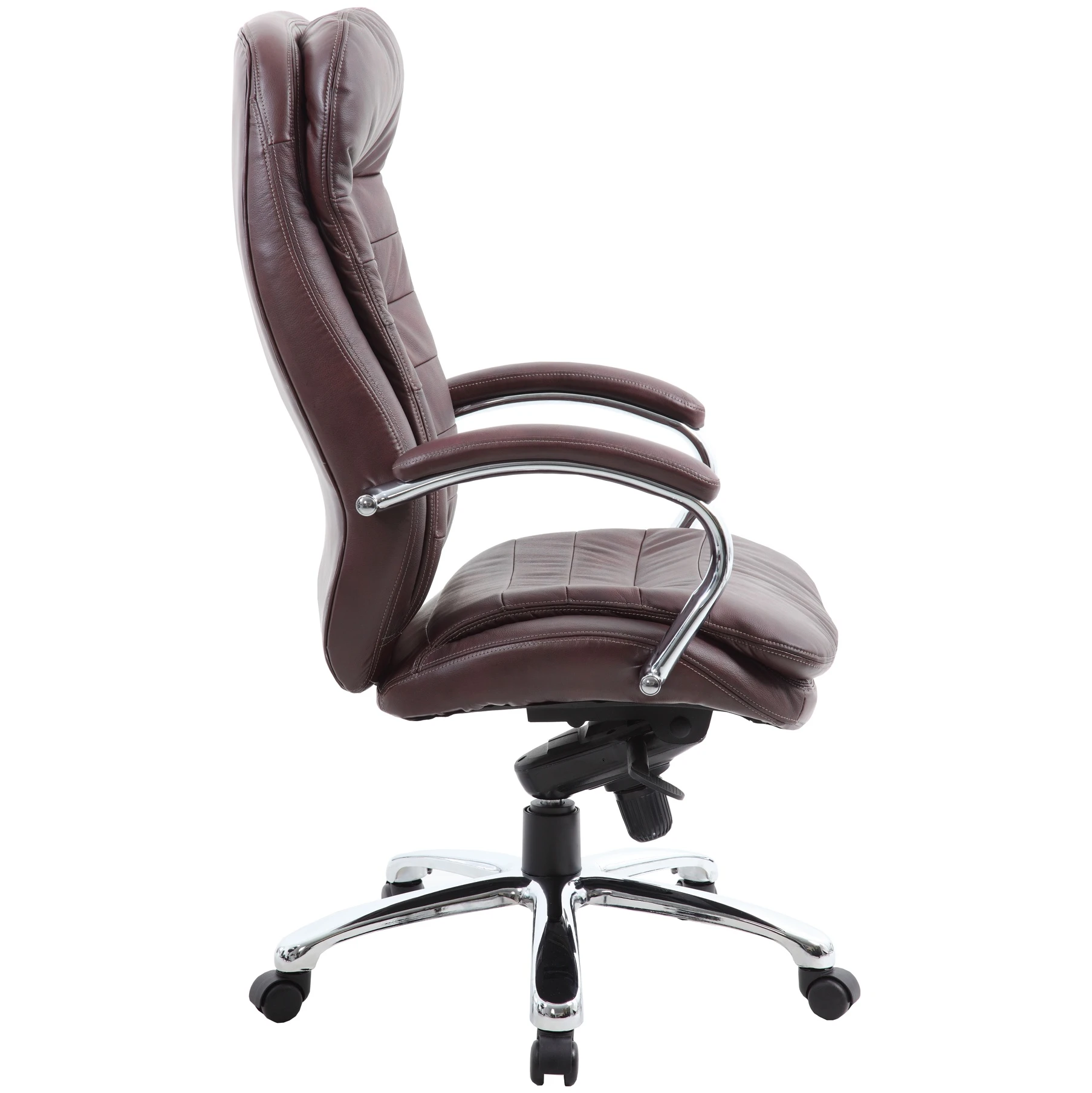 Siena Leather Executive Office Chair Brown 3 Siena Leather Executive Office Chair Brown - Image 3