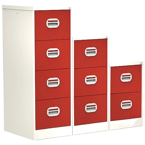 Silverline Two Tone Kontrax Filing Cabinets 2 Silverline Two Tone Kontrax Filing Cabinets - Image 2