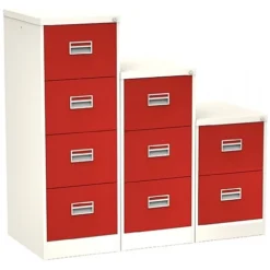 Silverline Two Tone Midi Filing Cabinets -Office Chair Sales 070760