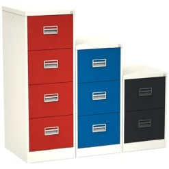 Silverline Two Tone Midi Filing Cabinets -Office Chair Sales 070766