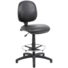 Comfort Leather Faced Draughtsman Chair