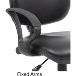 Comfort Leather Faced Draughtsman Chair -Office Chair Sales 071462