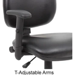 Comfort Leather Faced Draughtsman Chair -Office Chair Sales 071464
