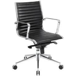 Abbey Medium Back Leather Office Chairs