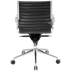 Abbey Medium Back Leather Office Chairs -Office Chair Sales 072224