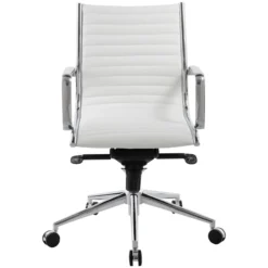 Abbey Medium Back Leather Office Chairs -Office Chair Sales 072226