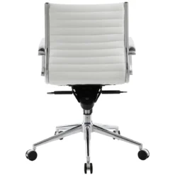 Abbey Medium Back Leather Office Chairs -Office Chair Sales 072227