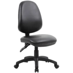 Comfort 2-Lever Leather Operator Chairs -Office Chair Sales 072750