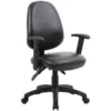 Comfort 3-Lever Leather Operator Chairs