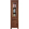 Fernhurst Solid Walnut Narrow Glazed Bookcase