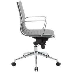 Abbey Medium Back Leather Office Chairs -Office Chair Sales 073154