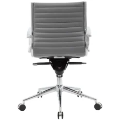 Abbey Medium Back Leather Office Chairs -Office Chair Sales 073155