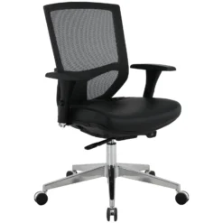 Eve 24/7 Ergonomic Mesh And Leather Task Chair -Office Chair Sales 073948