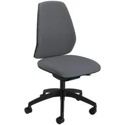 Disc - Summit Mono Black Upholstered Back Task Chair