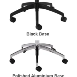 Disc - Summit Mono Black Upholstered Back Task Chair -Office Chair Sales 075944