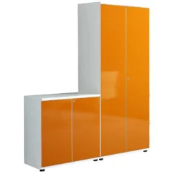 Oxide High Gloss Double Door Office Cupboards