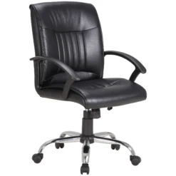 Pescara Leather Faced Manager Chair