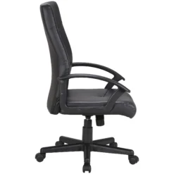 Adept High Back Leather Faced Office Chair -Office Chair Sales 083028