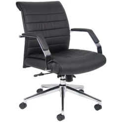Identity Medium Back Leather Manager Chair -Office Chair Sales 083404