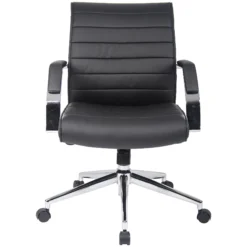 Identity Medium Back Leather Manager Chair -Office Chair Sales 083406