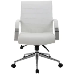 Identity Medium Back Leather Manager Chair -Office Chair Sales 083410