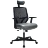 Impact Mesh Office Chair With Pocket Sprung Leather Seat