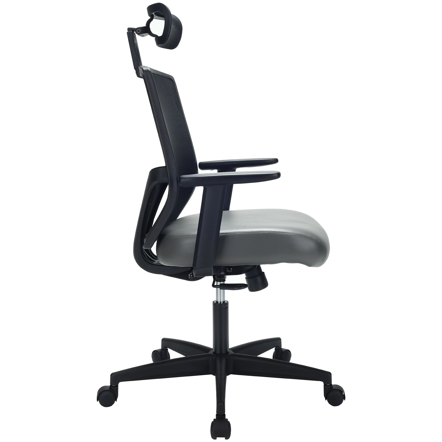 Impact Mesh Office Chair With Pocket Sprung Leather Seat 9 Impact Mesh Office Chair With Pocket Sprung Leather Seat - Image 9